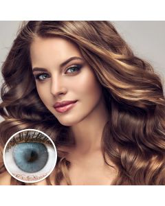 Farbige Graue Premium Kontaktlinsen Verona Gray von GLAMLENS