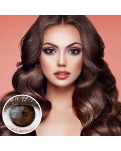 Farbige Braune Premium Kontaktlinsen Siena Choco von GLAMLENS