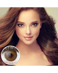 Farbige Braune Premium Kontaktlinsen Verona Brown von GLAMLENS