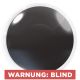 Das Produktfoto zeigt unsere Crazy schwarze Farbige Kontaktlinse Blind Black in einem echten Auge