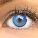 GLAMLENS Canaria Blue - blaue farbige Kontaktlinsen ohne Stärke