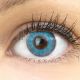 Farbige blaue Kontaktlinsen 'Flora True Sapphir' - Silicone Comfort Monatslinsen von Glamlens