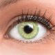 Das Produktfoto zeigt unsere Farbige Gruene Kontaktlinse Jasmin Green in einem echten Auge