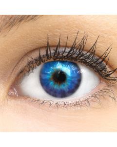Farbige blaue Premium Kontaktlinsen in Cagliari Blue von GLAMLENS