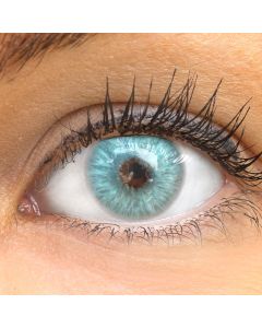Farbige blaue Premium Kontaktlinsen in Catania Ice Blue von GLAMLENS