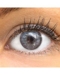 Farbige blaue Premium Kontaktlinsen in Jasmine Ash Blue von GLAMLENS Hinweis