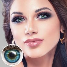 🔥Final Sale🔥 Blaue Kontaktlinsen - Fresh Blue | Premium Comfort | Stark deckend | DIA 14.50 - ohne Stärke | 1 Paar (2 Stück) von GLAMLENS