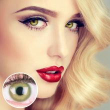 🔥Final Sale🔥 Grüne Kontaktlinsen - Alice Green | Premium Comfort | Stark deckend | DIA 14.50 - ohne Stärke | 1 Paar (2 Stück) von GLAMLENS